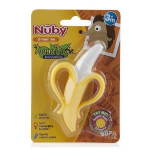 17. Nuby NanaNubs Banana Massaging Teether, Bentuk Pisang Berbahan Silikon