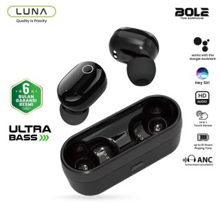 Luna Headset Earphone Bluetooth 5.0 Bole TWS Waterproof Earbuds