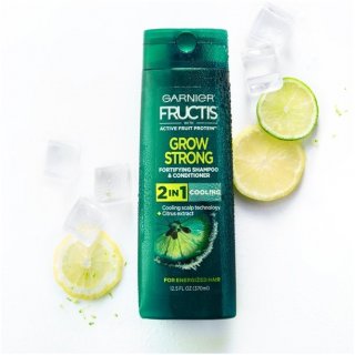 Shampoo Conditioner Men Garnier Fructis Grow Strong Cooling 2-In-1