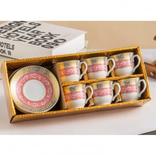 Cangkir Set Kopi Keramik Turki Premium Gift Set Box