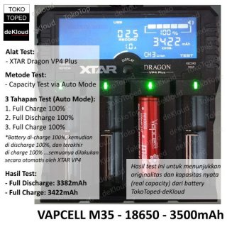 Authentic VAPCELL 18650 3500mAh 25A Battery