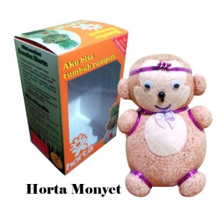 13. Boneka Rumput Horta Monyet, Unik dan Bisa Dinantikan Pertumbuhannya