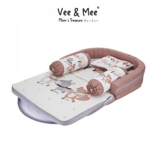 15. Vee & Mee Kasur Bayi Lipat Oval Raccoon & Friends - Vmk1050
