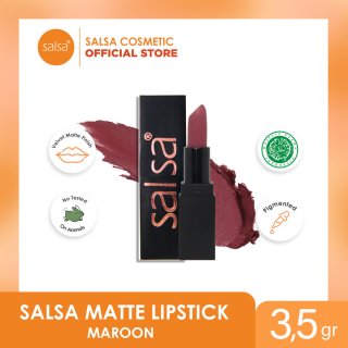 SALSA Matte Lipstick Maroon (No.11)