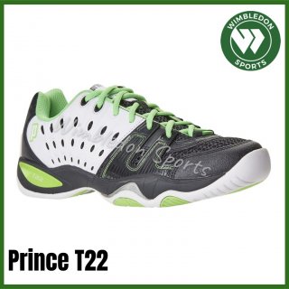 Sepatu Tenis Prince T22 Black White Green 