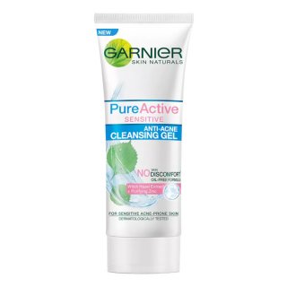Garnier Pure Active Sensitive Anti Acne Facial Cleansing Gel (100 ml)