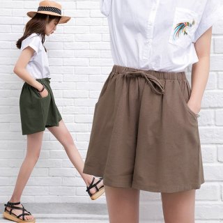 38 Ribbon Linen Pants/Celana Pendek/Short Pants