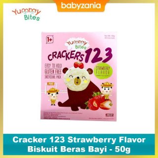 Yummy Bites 123 Strawbearry Rice Cracker for Toddler