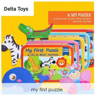 Mainan Anak Edukasi My First Puzzel Box kado ultah ulang tahun anak laki laki perempuan balita bayi 2 3 4 5 6 tahun