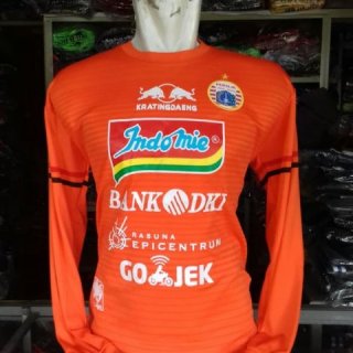 Jersey Baju Bola Persija Orange Tangan Panjang Terbaru