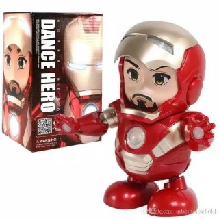 7. Mainan Robot Iron Man Dancing Robot Hero, Lucu dan Menghibur