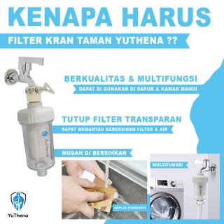 Filter Air Filter Kran Air Penyaring Kran Penjernih Air YuThena - Ceramic