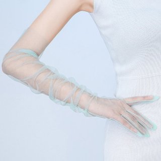 Sarung Tangan Tulle Panjang Tipis untuk Pernikahan / Bridal