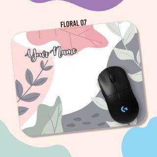 Mouse Pad Motif Bunga Custom