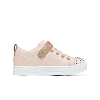 Skechers Twinkle Sparks Shoes Lt. Pink/ Rose Gold