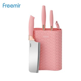 Freemir Set Pisau Pink 5 Pcs Stainless Steel