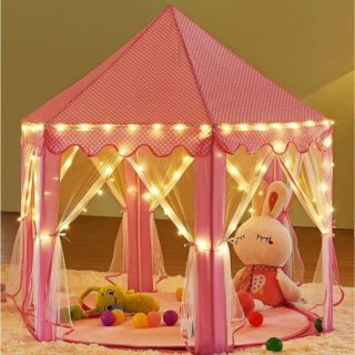 Tenda Anak AN8111 Princess Castle Jumbo Mainan Anak Portable – Pink