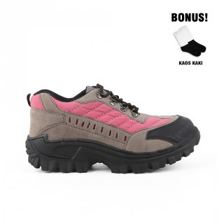 Raindoz Sepatu Hiking Adventure Casual Wanita Original RJT 019 Pink/Kuning/Merah