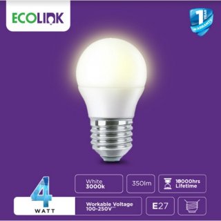 6. Ecolink LED Mini Bulb 4W