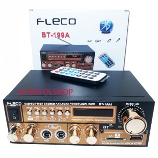 8. Amplifier FLECO 199A, dengan MP3 Player dan FM Radio