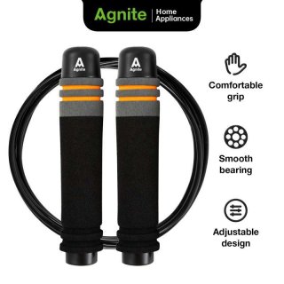 Agnite Jump Rope / Tali Skipping Adjustable 2.8 M Wire Steel Rope ER030