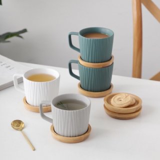 3. Japanese Coffee Aesthetic Ceramic Glass Set yang Unik