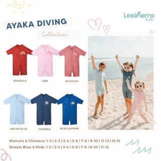 Lee Vierra Ayaka Diving Short Sleeves - Baju Renang Anak