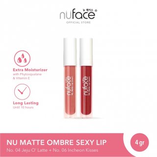 16. Nuface Nu Matte Lip Cream Ombre Sexy, Bibir Cantik Cukup Satu Layer 