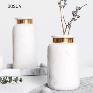 Bosca Living - Casa Golden Ceramic Flower Vase