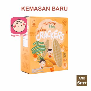 YUMMY BITES BABY RICE CRACKERS CARROT 50 GR