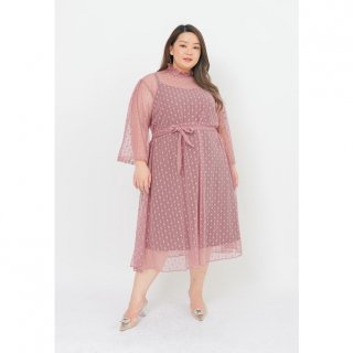 1. Xtramiles Plus Size Party Dress Holly Purple