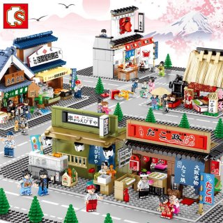 29. Lego - Sembo Mainan Balok Bangun susun Model Lego Bentuk Pemandangan Kota Cina 3d Diy