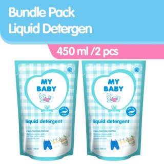 MY BABY Liquid Detergent Bundle Pack [450mL/2 PCS] - Deterjen Pakaian