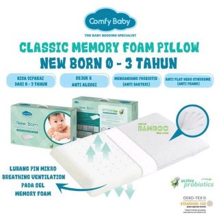 2. Comfy Baby New Born Memory Foam Pillow