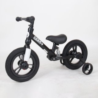 Geko Plus 4in1 Kids Balance Bike 12" Black