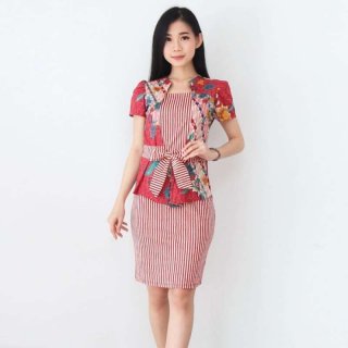 Baju Batik Wanita/Dress Batik Wanita 493 Songket