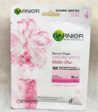 25. Garnier Serum Mask Sakura White