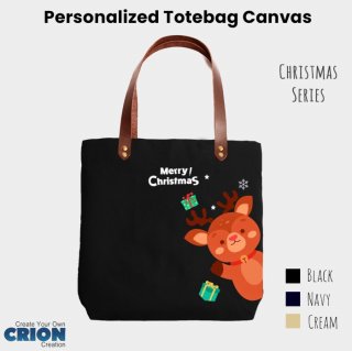 18. Tote Bag Crishmast Series, Kado Natal Murah yang Bisa Custom Nama