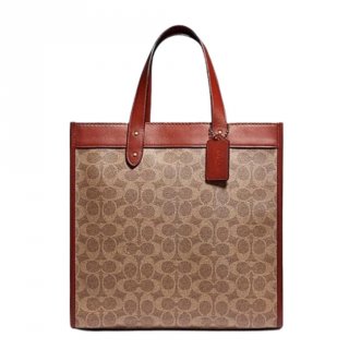 Coach - Field Tote In Signature Canvas With Horse And Carriage Print