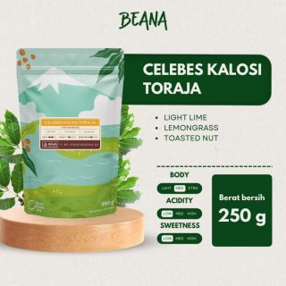 Beana - Kalosi Toraja Arabica Coffee Roasted Beans (Kopi Biji Goreng)