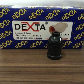 Fitting Lampu Gantung E27 Hitam DextaDX-218