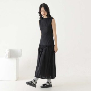 Kano Spire Dress - Sleeveless Dress Korea Wanita Katun