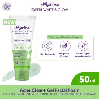 Marina Expert White Glow Gel Facial Foam Acne Clear