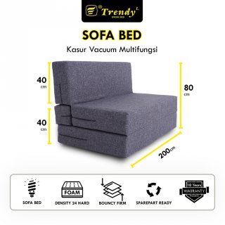 Trendy Paradiso Sofa Bed Premium 200x200x20 Vacuum, Press & Roll