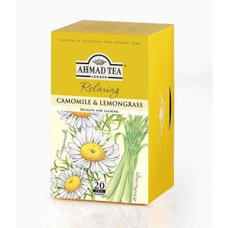 8. AHMAD TEA Camomile & Lemongrass Herbal Infusions, Teh Herbal yang Atasi Insomnia