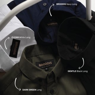 4. Broodis Kemeja Basic Polos Lengan Panjang, Mudah Dipadukan untuk Gaya Fashion Apa Saja