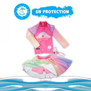 23. Baju Renang Anak Perempuan UV Protection KIDDIE SPLASH, Mendukung Hobi Berenang Anak
