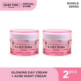 13. Glowing Day Cream + Acne Night Cream, Kulit Lembap dan Cantik