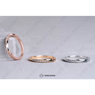 10. Vier jewellery Ring 10527 - 10528 , cincin bronze crystal zirconia, Cantik untuk Koleksi
