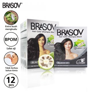 BrasovHair Color Shampoo Black